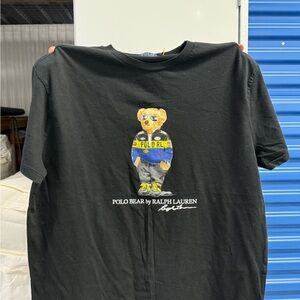 Ralph Lauren Black Polo Bear Tee